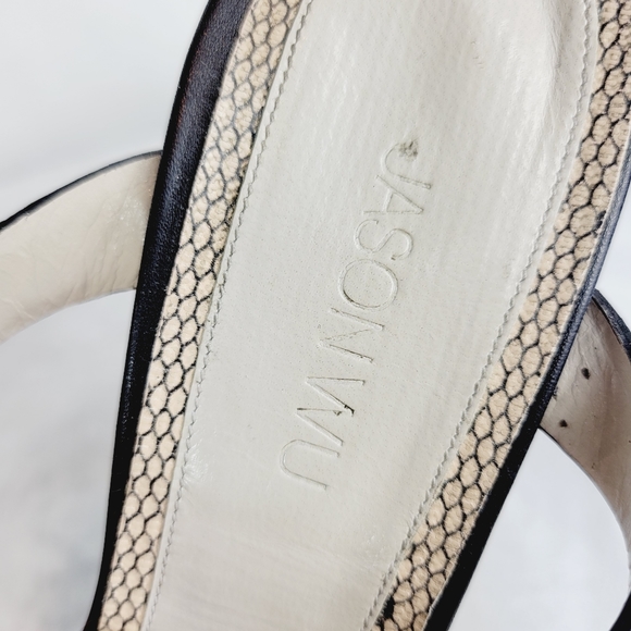 Jason Wu jeweled T- strap wedge sandals - Picture 9 of 10